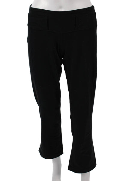 Lululemon Womens Cropped Leggings Black Nylon Size 8