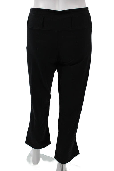 Lululemon Womens Cropped Leggings Black Nylon Size 8