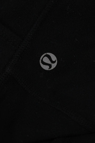 Lululemon Womens Cropped Leggings Black Nylon Size 8