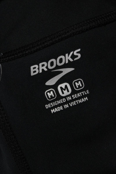 Brooks Unisex Bermuda Shorts Black Sports Size M