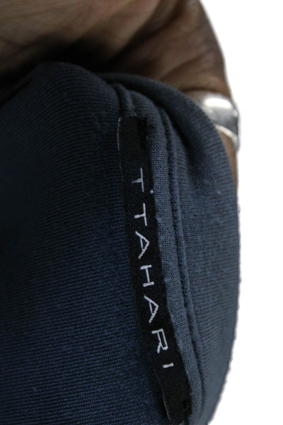 T Tahari Womens Dark Blue Basic Short Sleeve Crew Neck T-Shirt Size XS