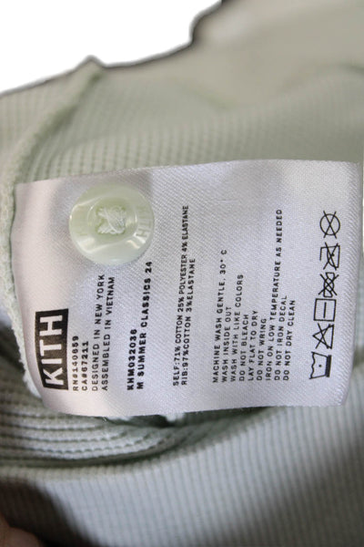 Kith Womens Henley Sweatshirt White Short Sleeve Size XS