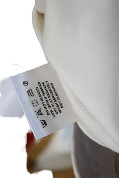Yital Unisex Cotton Collared Sleeveless Vest Beige Snap Size S