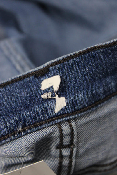7 For All Mankind Women Boyfriend Cropped Jeans Blue Size 31