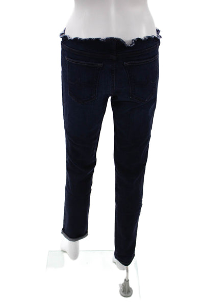 AG Adriano Goldschmied Womens Ankle Cropped Dark Blue Jeans Size 31