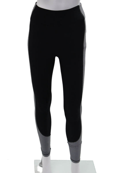 Bandier Womens Ankle Herringbone Leggings Black Size XS