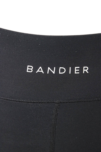 Bandier Womens Ankle Herringbone Leggings Black Size XS