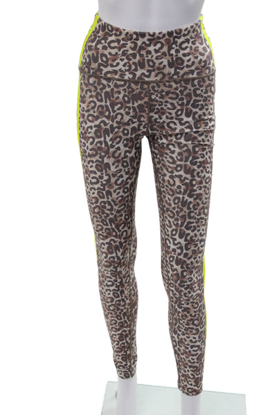 With Womens Ankle Jegging Brown Animal Print Polyester Fall Size XS