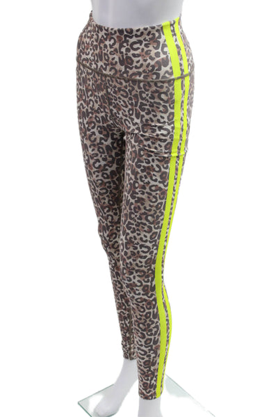With Womens Ankle Jegging Brown Animal Print Polyester Fall Size XS