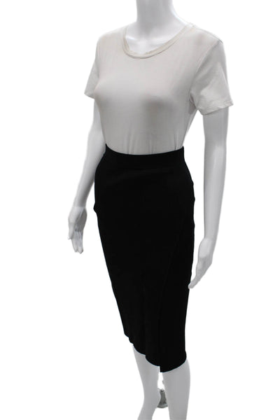 Jonathan Simkhai Womens Black Straight Pencil Skirt Size XS