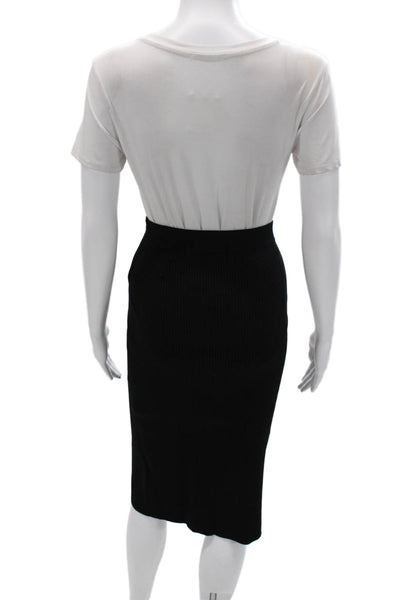 Jonathan Simkhai Womens Black Straight Pencil Skirt Size XS