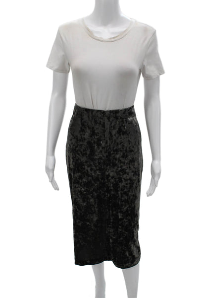 Club Monaco Womens Straight Pencil Skirt Dark Gray Size XS