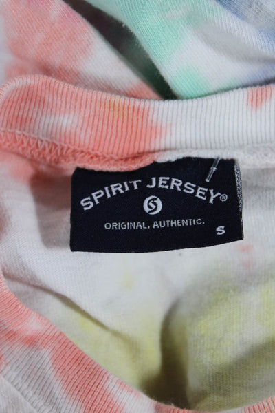 Spirit Jersey Womens Pullover Sweatshirt Multi Color Cotton Fall Size S