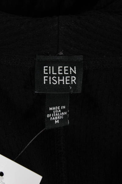 Eileen Fisher Womens Black Long Sleeve Blazer Size M