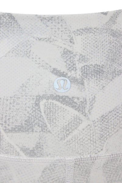 Lululemon Womens Ankle Leggings Gray Camo Nylon Size XS