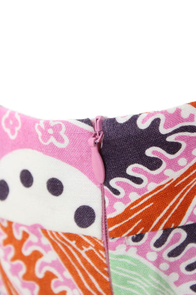Zara Women Boho Paisley Purple Linen Cotton Pants Size M