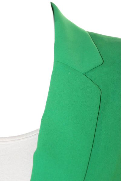 Catherine Catherine Malandrino Women Green Blazer Long Sleeve Size 2