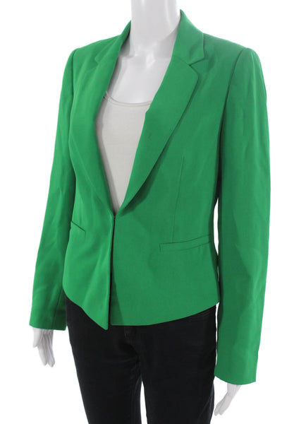 Catherine Catherine Malandrino Women Green Blazer Long Sleeve Size 2