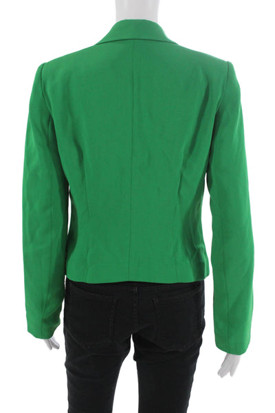 Catherine Catherine Malandrino Women Green Blazer Long Sleeve Size 2