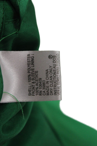 Catherine Catherine Malandrino Women Green Blazer Long Sleeve Size 2