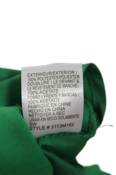 Catherine Catherine Malandrino Women Green Blazer Long Sleeve Size 2
