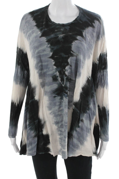 Mumu Mellow Women Bohemian Tunic Top Black Long Sleeve Size S