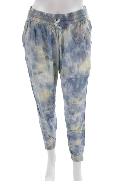 Young Fabulous & Broke Women Jogger Sweatpants Blue Rayon Size M