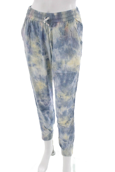 Young Fabulous & Broke Women Jogger Sweatpants Blue Rayon Size M
