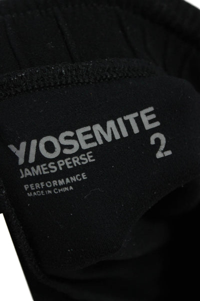 Y/Osemite James Perse Mens Jogger Sweatpants Black Drawstring Size 24