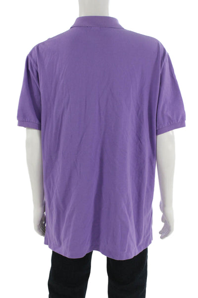 Polo Ralph Lauren Mens Short Sleeves Rugby Shirt Purple Size Extra Extra Large