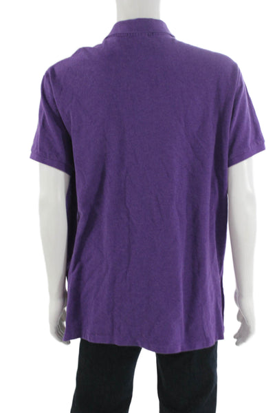 Polo Ralph Lauren Mens Custom Fit Rugby Shirt Purple Size Extra Extra Large