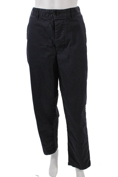 Alex Mill Mens Chino Pants Dark Blue 98% Cotton 2% Elastane Size 34