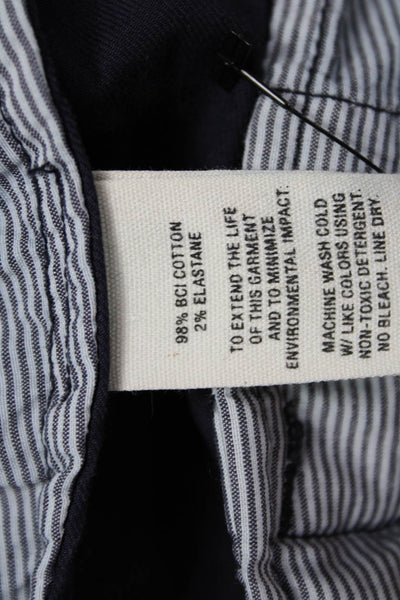 Alex Mill Mens Chino Pants Dark Blue 98% Cotton 2% Elastane Size 34