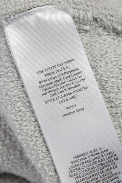 Joie Women Gray Long Sleeve Sweater Shift Dress Cotton Blend Size S