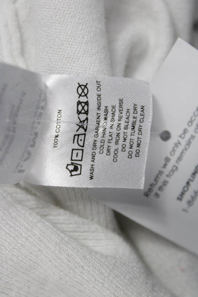 I Am Gia Unisex Pullover Sweater White 100% Cotton Longsleeve Size XS