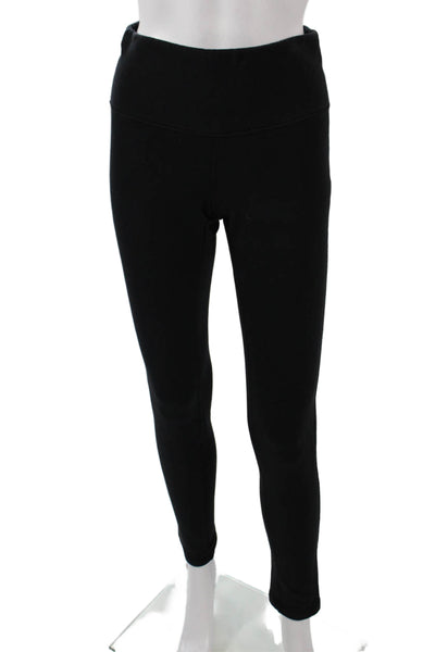 Lululemon Women Black Ankle Leggings Nylon Solid Size 4
