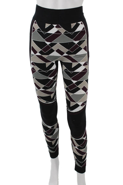 Sweaty Betty Women Ankle Leggings Black Geometric Aztec Size S