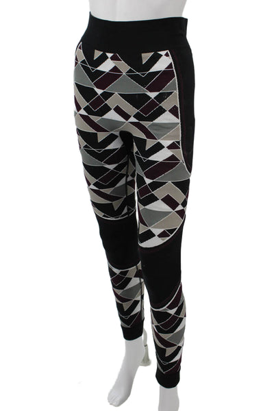 Sweaty Betty Women Ankle Leggings Black Geometric Aztec Size S