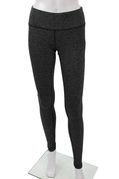 Lululemon Womens Dark Gray Ankle Herringbone Nylon Jeggings Size 6