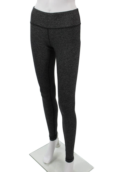 Lululemon Womens Dark Gray Ankle Herringbone Nylon Jeggings Size 6
