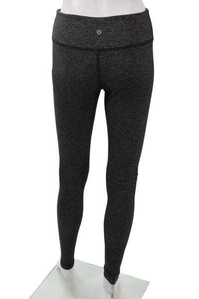 Lululemon Womens Dark Gray Ankle Herringbone Nylon Jeggings Size 6