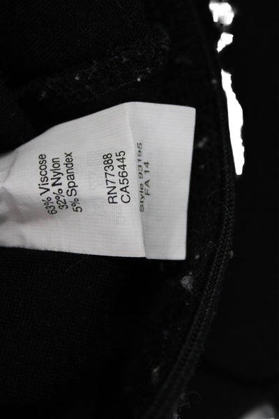 J Crew Women Ankle Leggings Black Zip 27in Inseam Size 6