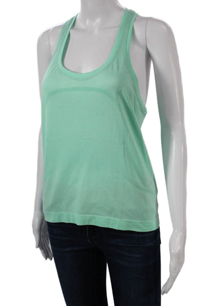 Lululemon Womens Basic Sleeveless Tank Green Nylon Round Neck Size 8