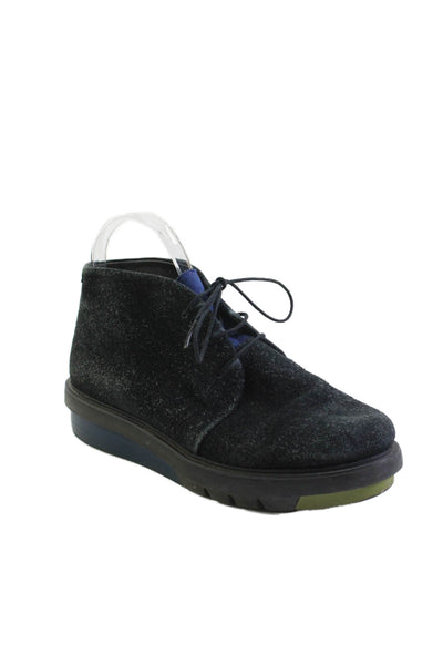 Camper Womens Suede Lace-Up Chukka Ankle Boots Black Size 6