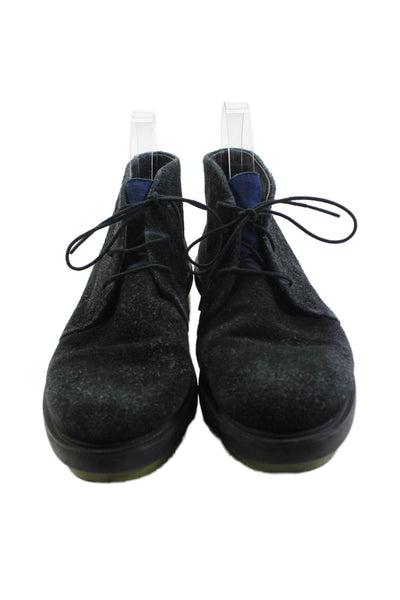 Camper Womens Suede Lace-Up Chukka Ankle Boots Black Size 6