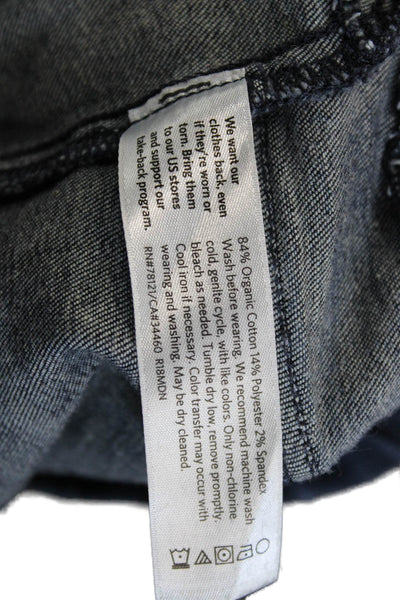 Eileen Fisher Women Ankle Skinny Jegging Jeans Dark Blue Size PP