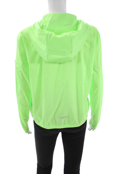 Nike Womens Windbreaker Green High Neck Zip Size S