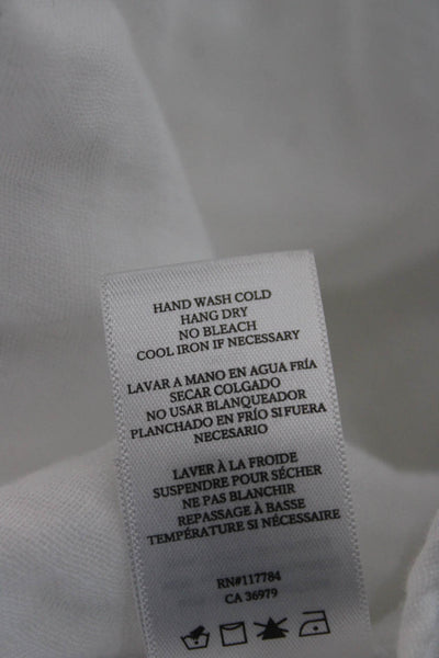 Rails Womens Basic Collared Button-Up Long Sleeve White Viscose Petite Size XS