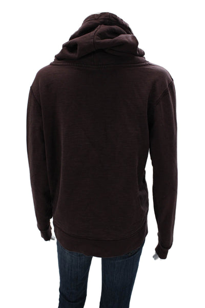 G Star Raw Womens Pullover Sweatshirt Brown High Neck Designer Size L