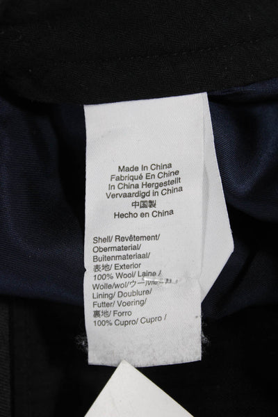 J Crew Mens Dress Pants Dark Gray 100% Wool Button Size 32